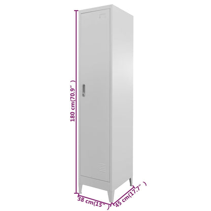 Schließfachschrank 38x45x180 cm Stahl - Pazzar.ch