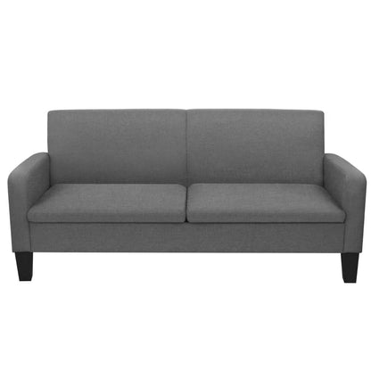 3-Sitzersofa 180 x 65 x 76 cm Dunkelgrau - Pazzar.ch