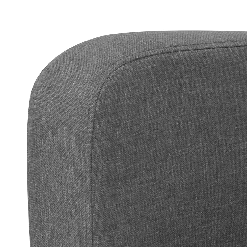 3-Sitzersofa 180 x 65 x 76 cm Dunkelgrau - Pazzar.ch