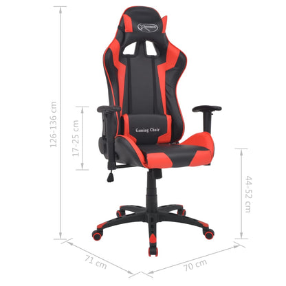 Bürostuhl Gaming-Stuhl Neigbar Kunstleder Rot - Pazzar.ch