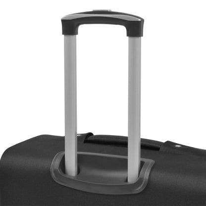 3-tlg. Weichgepäck Trolley-Set Schwarz - Pazzar.ch
