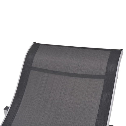Klappbare Sonnenliegen 2 Stk. Aluminium und Textilene - Pazzar.ch