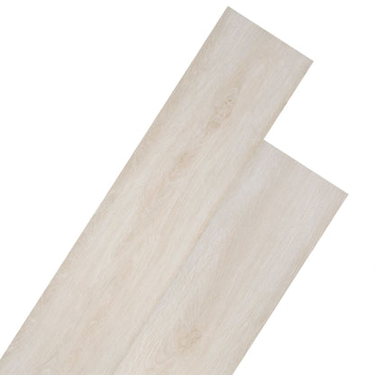 PVC-Fliesen Nicht Selbstklebend 5,26 m² 2 mm Eiche Weiß - Pazzar.ch