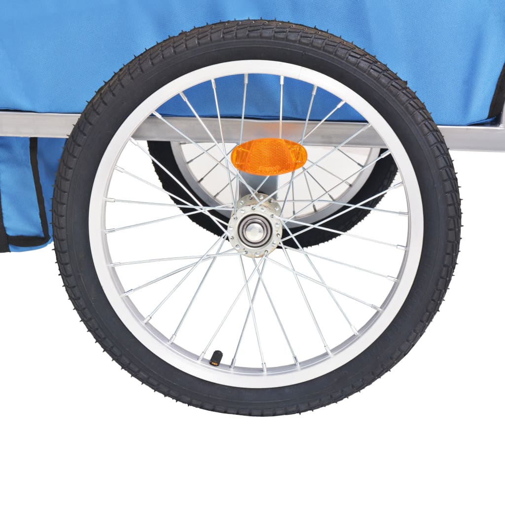 Fahrradanhänger Grau und Blau 30 kg - Pazzar.ch