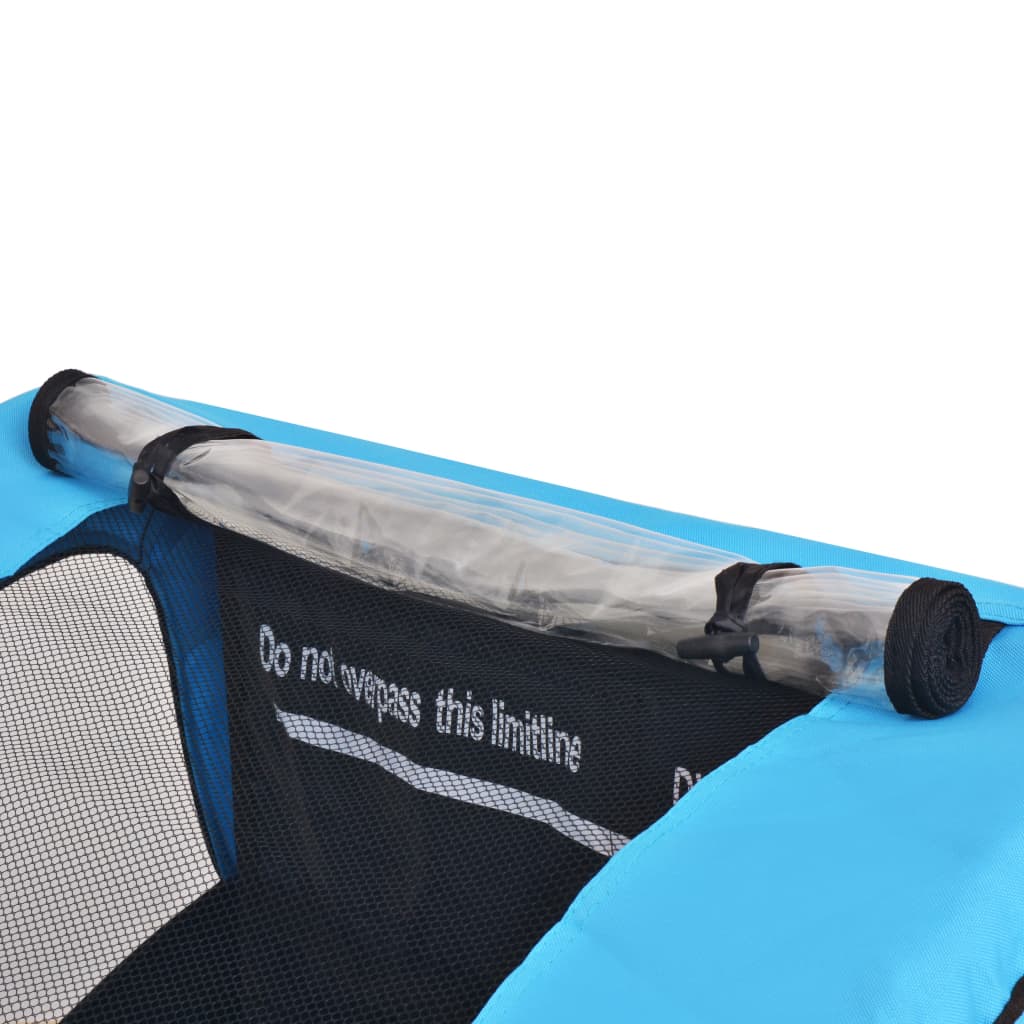 Fahrradanhänger Grau und Blau 30 kg - Pazzar.ch