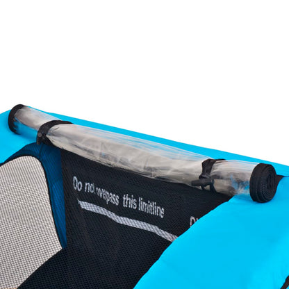 Fahrradanhänger Grau und Blau 30 kg - Pazzar.ch