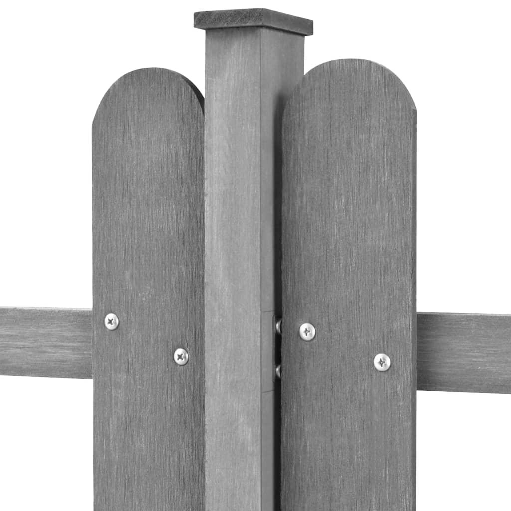 Lattenzaun mit Pfosten 3 Stk. WPC 600x60 cm - Pazzar.ch