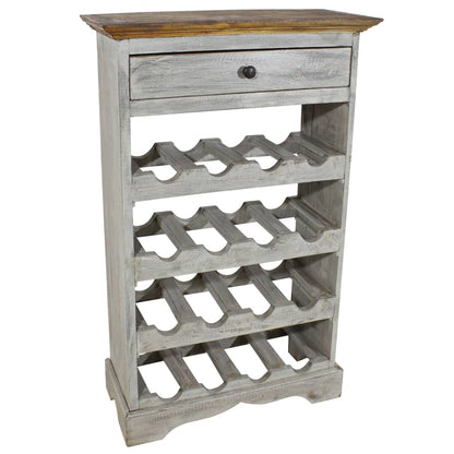 Weinregal Recyceltes Massivholz 55 x 23 x 85 cm - Pazzar.ch