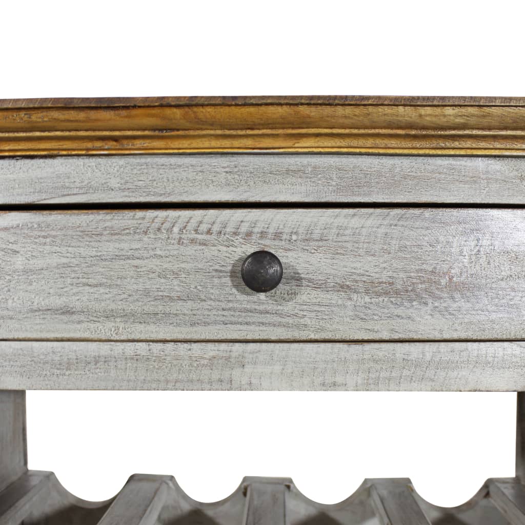 Weinregal Recyceltes Massivholz 55 x 23 x 85 cm - Pazzar.ch