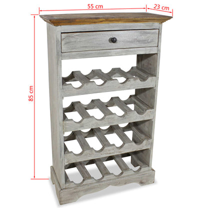 Weinregal Recyceltes Massivholz 55 x 23 x 85 cm - Pazzar.ch
