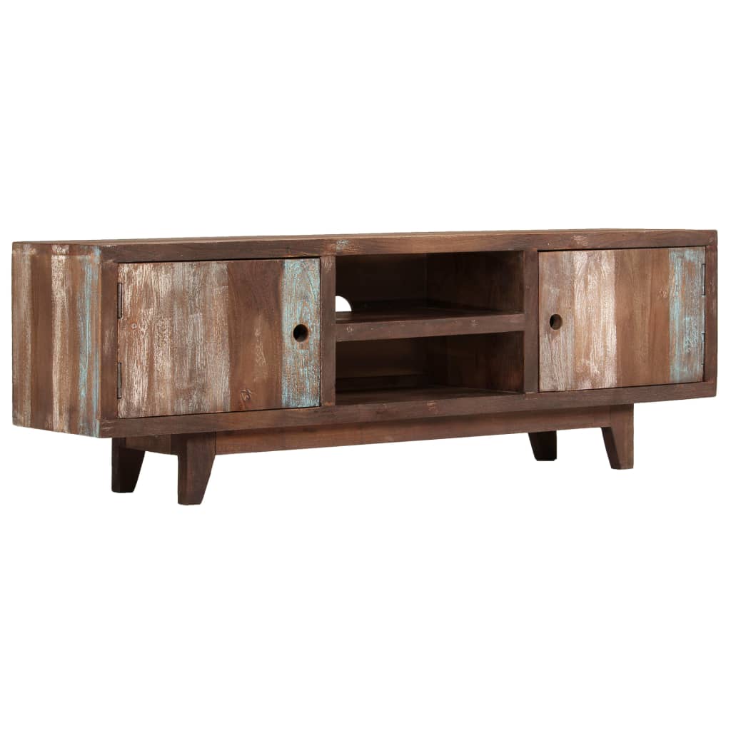 TV-Schrank Akazienholz Massiv Vintage 118 x 30 x 40 cm - Pazzar.ch