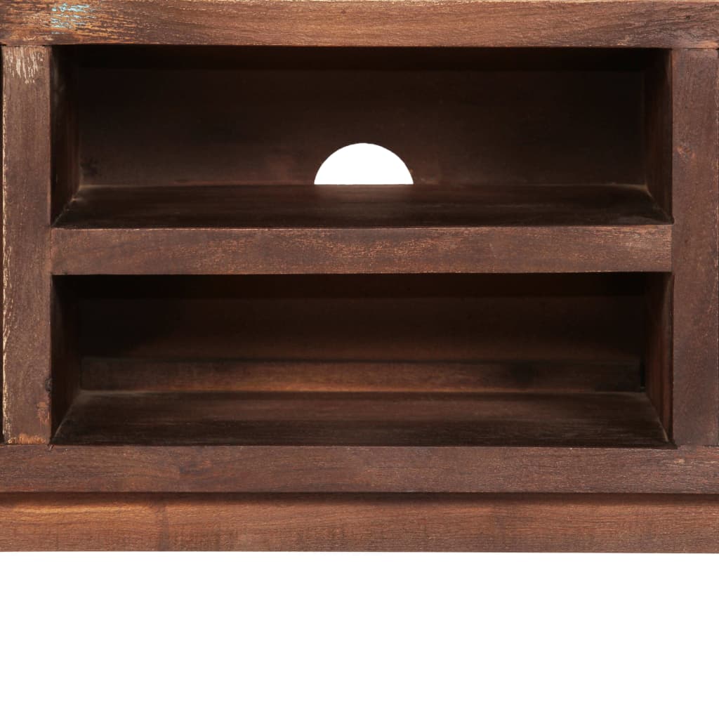 TV-Schrank Akazienholz Massiv Vintage 118 x 30 x 40 cm - Pazzar.ch