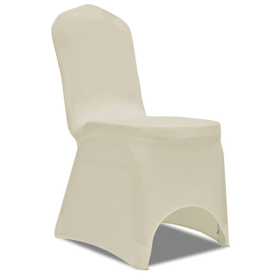 Stretch-Stuhlhussen 100 Stk. Creme - Pazzar.ch
