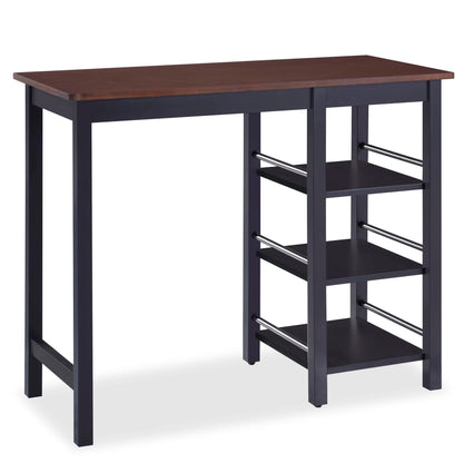 Bar Set 3 Stück MDF Schwarz - Pazzar.ch