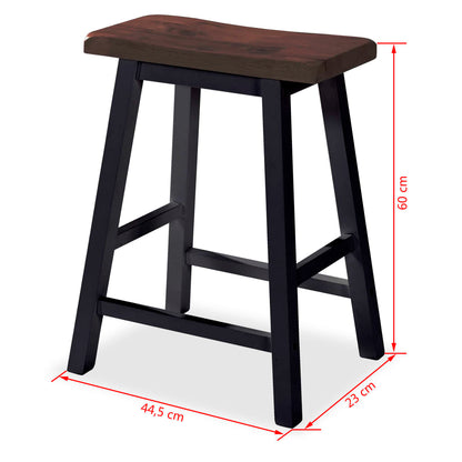Bar Set 3 Stück MDF Schwarz - Pazzar.ch
