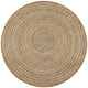 Teppich Jute Geflochten 90 cm Rund