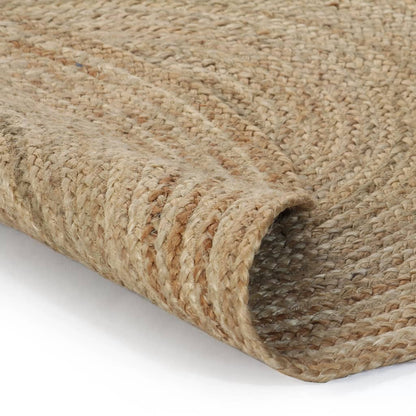 Teppich Jute Geflochten 90 cm Rund - Pazzar.ch