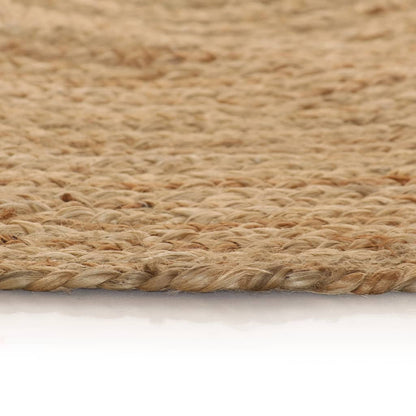Teppich Jute Geflochten 90 cm Rund - Pazzar.ch
