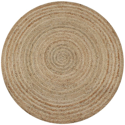 Teppich Jute Geflochten 150 cm Rund - Pazzar.ch