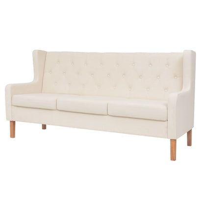 3-Sitzer-Sofa Stoff Cremeweiß - Pazzar.ch