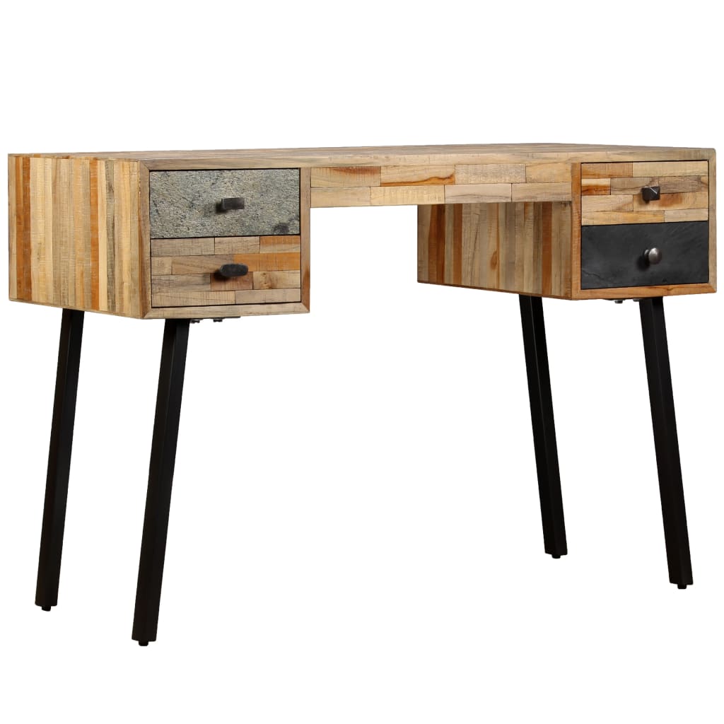 Schreibtisch Wiederverwertetes Teak Massivholz 110 × 50 × 76 cm - Pazzar.ch