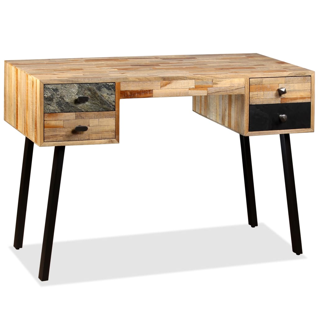 Schreibtisch Wiederverwertetes Teak Massivholz 110 × 50 × 76 cm - Pazzar.ch