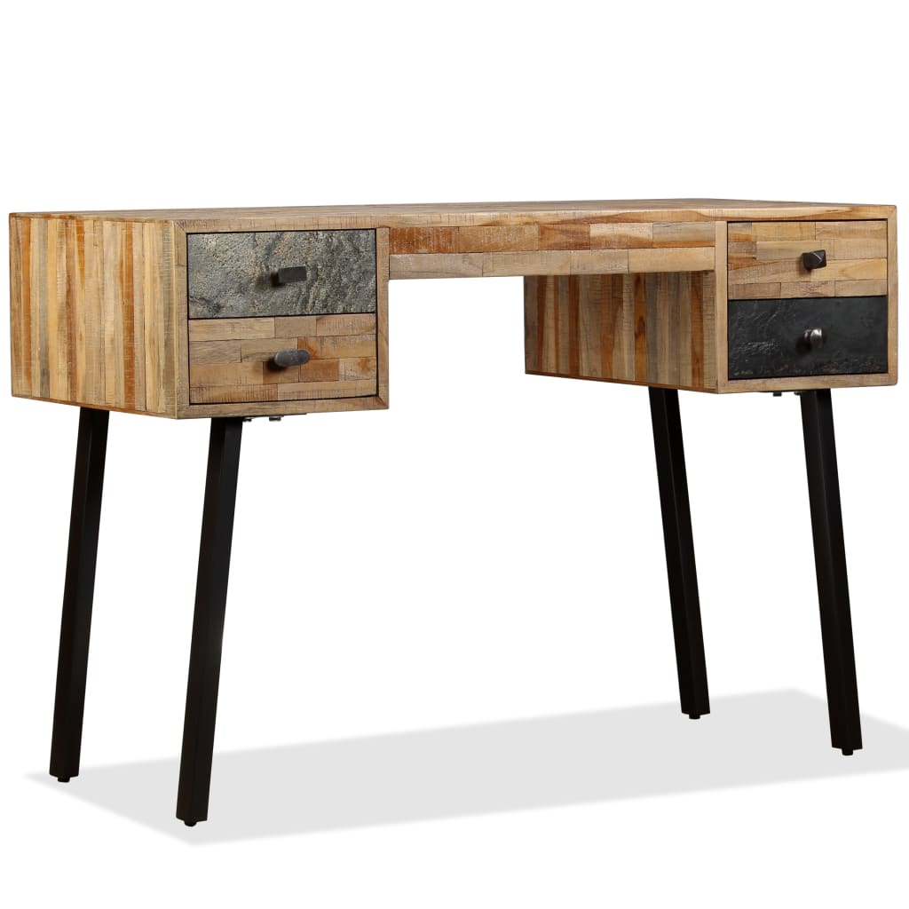 Schreibtisch Wiederverwertetes Teak Massivholz 110 × 50 × 76 cm - Pazzar.ch