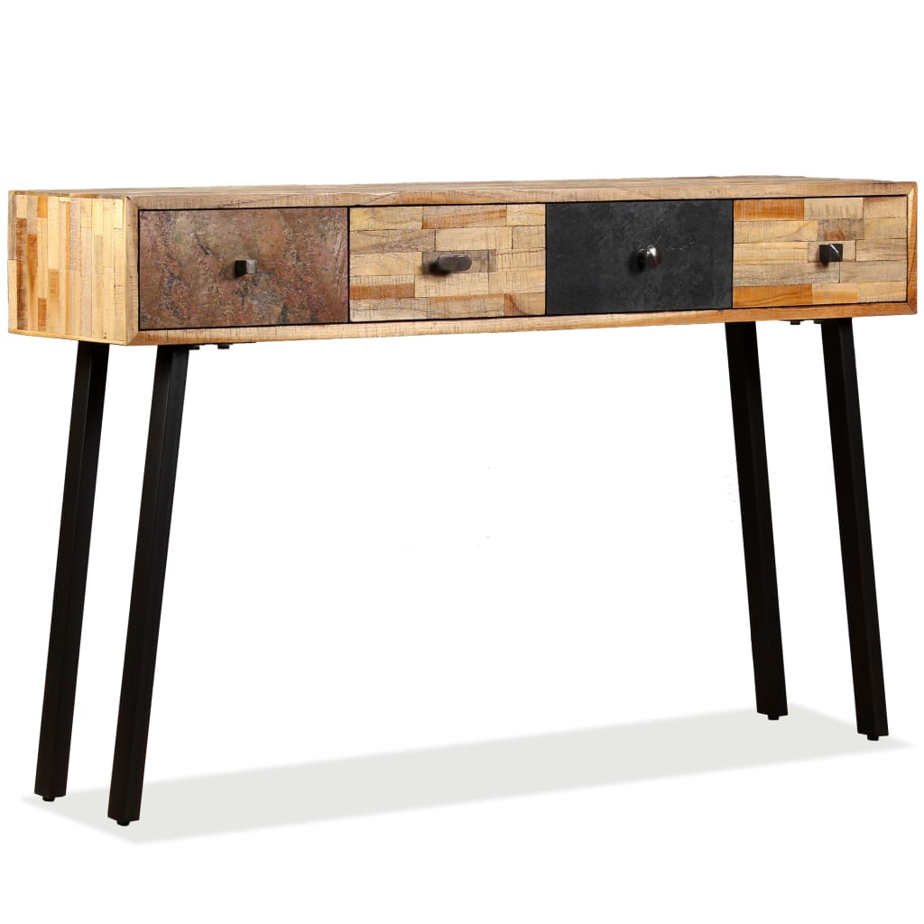 Konsolentisch Recyceltes Teak Massiv 120 x 30 x 76 cm - Pazzar.ch