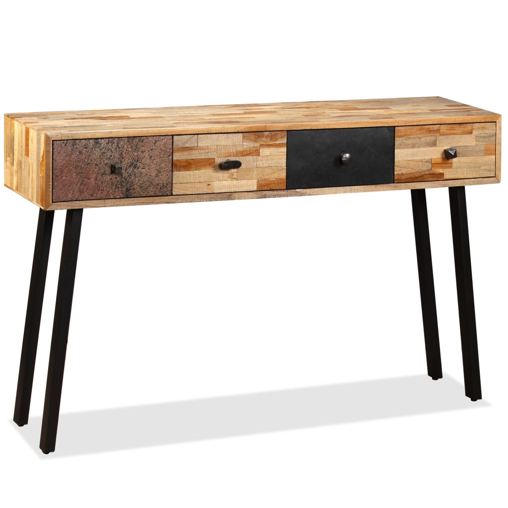 Konsolentisch Recyceltes Teak Massiv 120 x 30 x 76 cm - Pazzar.ch