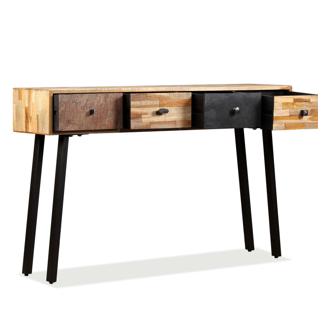 Konsolentisch Recyceltes Teak Massiv 120 x 30 x 76 cm - Pazzar.ch
