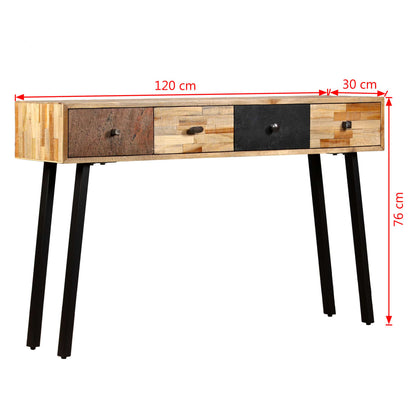 Konsolentisch Recyceltes Teak Massiv 120 x 30 x 76 cm - Pazzar.ch