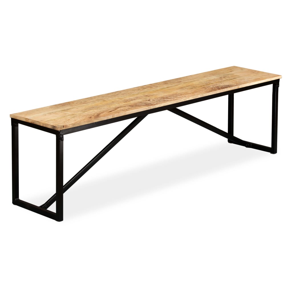 Sitzbank Massiv-Mangoholz 160x35x45 cm - Pazzar.ch