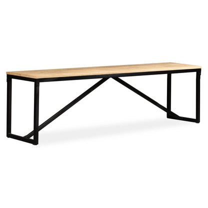 Sitzbank Massiv-Mangoholz 160x35x45 cm - Pazzar.ch