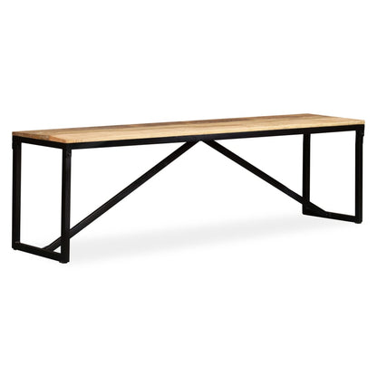 Sitzbank Massiv-Mangoholz 160x35x45 cm - Pazzar.ch
