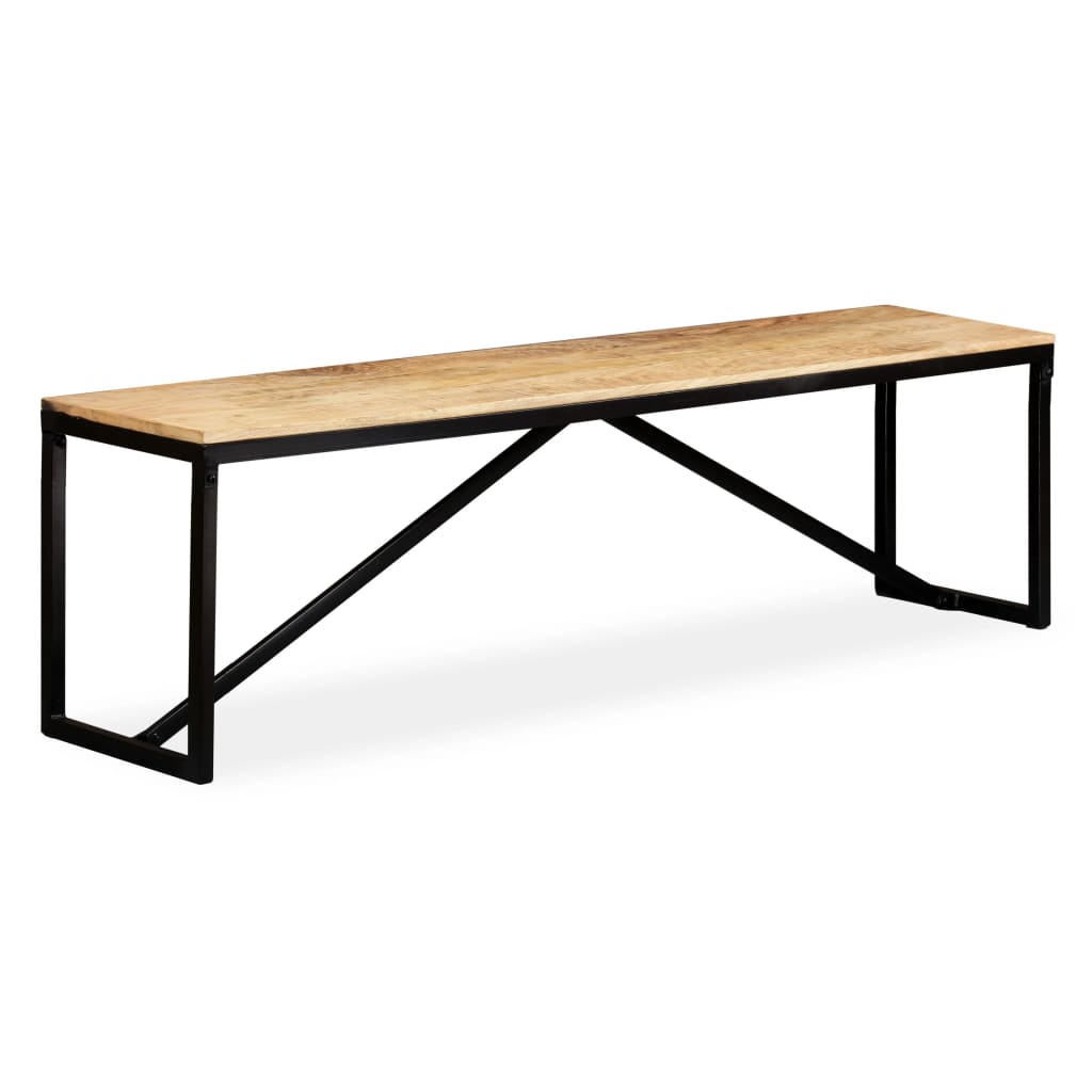 Sitzbank Massiv-Mangoholz 160x35x45 cm - Pazzar.ch