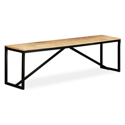 Sitzbank Massiv-Mangoholz 160x35x45 cm - Pazzar.ch
