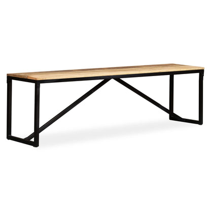 Sitzbank Massiv-Mangoholz 160x35x45 cm - Pazzar.ch