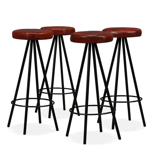 Barhocker 4 Stk. Echtleder - Pazzar.ch