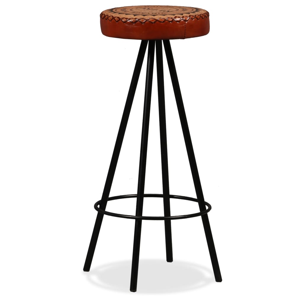 Barhocker 2 Stk. Echtleder - Pazzar.ch