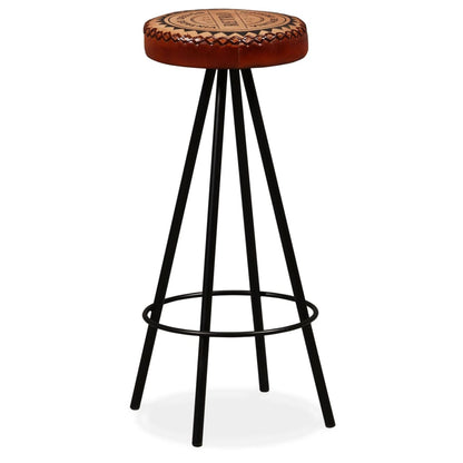 Barhocker 2 Stk. Echtleder - Pazzar.ch