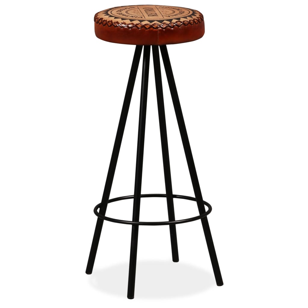 Barhocker 2 Stk. Echtleder - Pazzar.ch