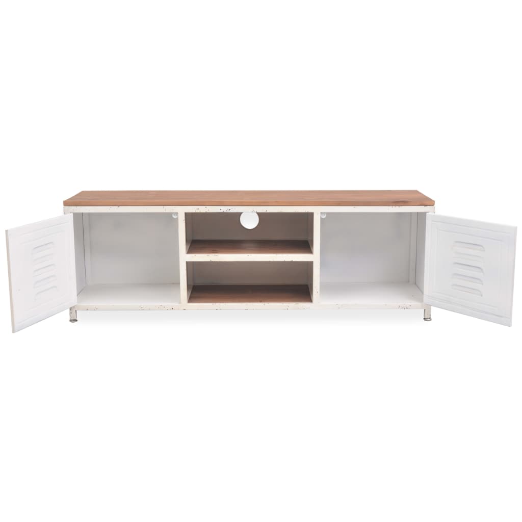 TV-Schrank 120x30x40 cm Weiß - Pazzar.ch