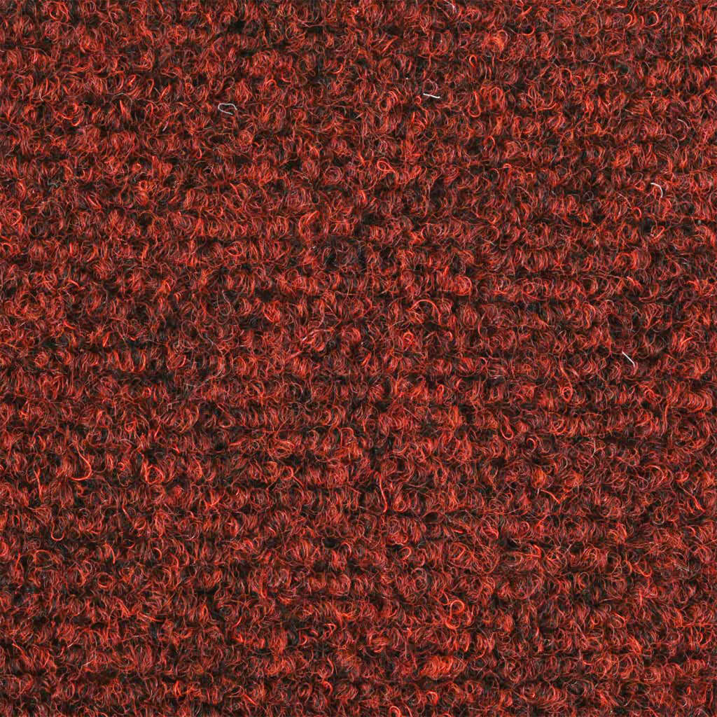 15 Stk. Selbstklebende Treppenmatten Nadelvlies 56x17x3cm Rot