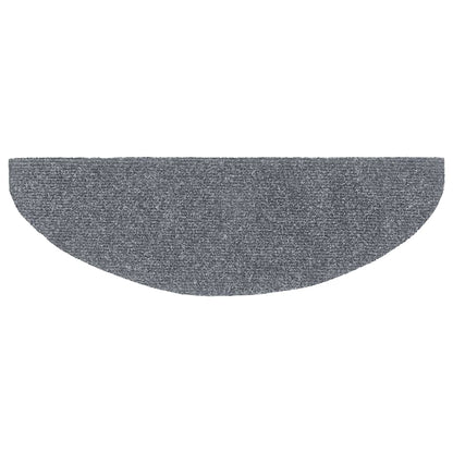 15-tlg Selbstkleb. Treppenmatten Nadelvlies 65x21x4cm Hellgrau - Pazzar.ch