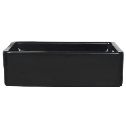 Waschbecken Keramik Rechteckig Schwarz 41 x 30 x 12 cm - Pazzar.ch