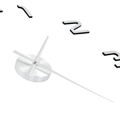 3D-Wanduhr Modernes Design 100 cm XXL Silbern - Pazzar.ch