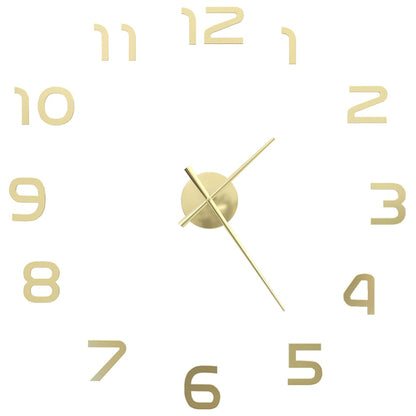 3D-Wanduhr Modernes Design 100 cm XXL Golden - Pazzar.ch