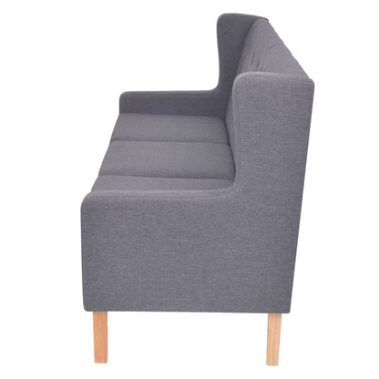 2-tlg. Sofa-Set Stoff Grau - Pazzar.ch