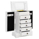 Schmuckkasten mit Spiegel MDF 25 x 13,5 x 34 cm
