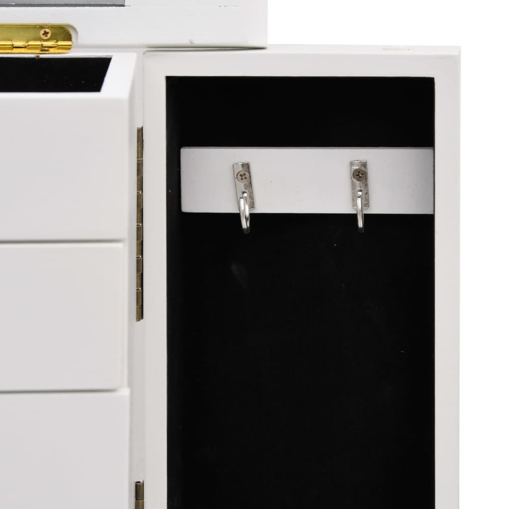 Schmuckkasten mit Spiegel MDF 25 x 13,5 x 34 cm - Pazzar.ch
